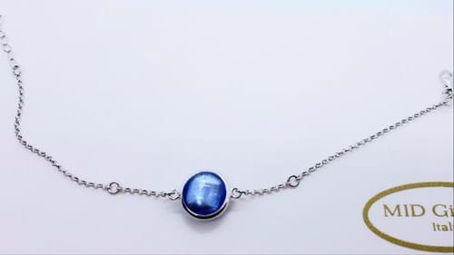 Bracciale Sole perla bluino