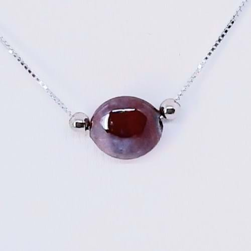 Collana Lustro Perla 10 rosso