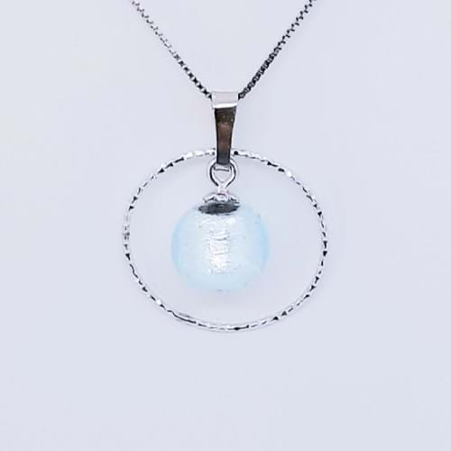 Collana Spring Anello acquamare chiaro