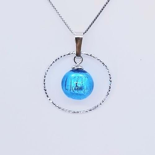 Collana Spring Anello azzurro