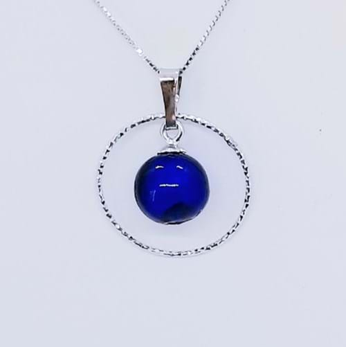 Collana Spring Anello blu