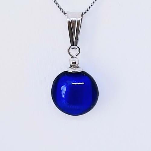 Collana Spring Disco blu