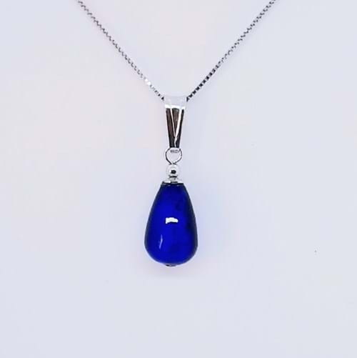 Collana Spring Goccia blu