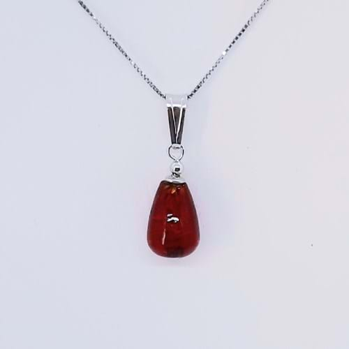 Collana Spring Goccia rosso