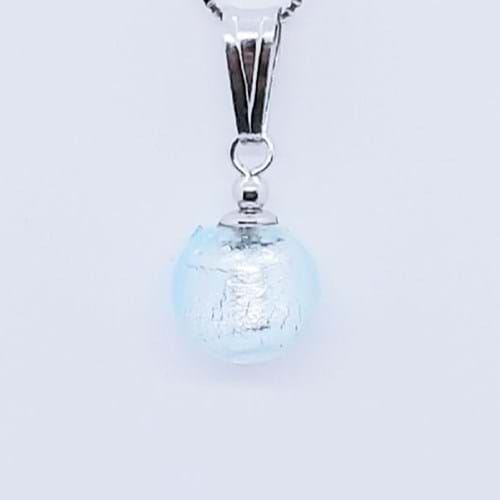 Collana Spring tonda acquamare chiaro