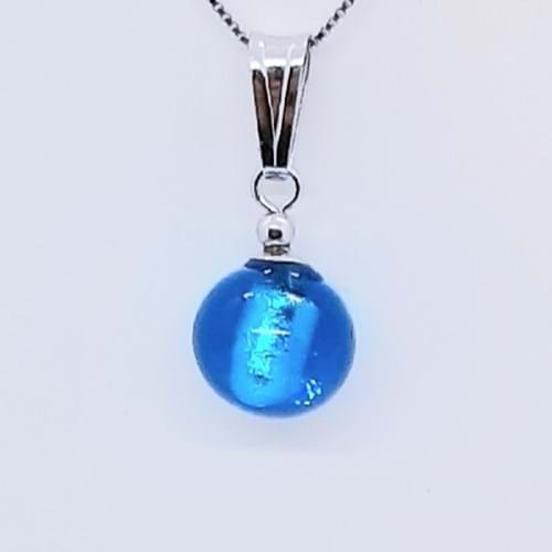 Collana Spring tonda azzurro