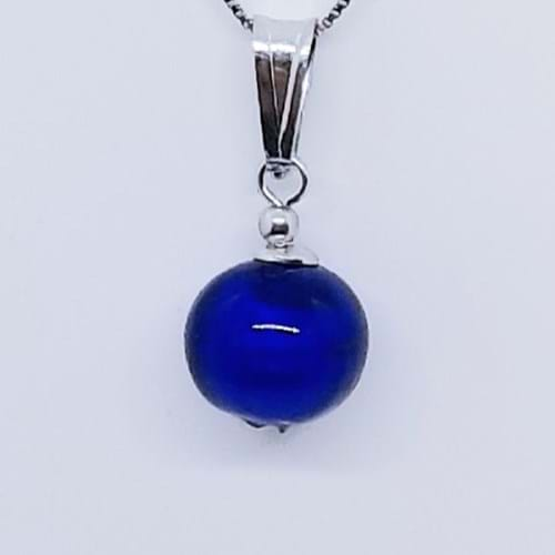 Collana Spring tonda blu