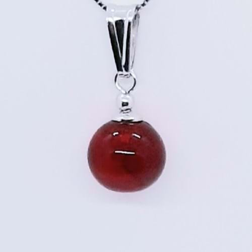 Collana Spring tonda rosso