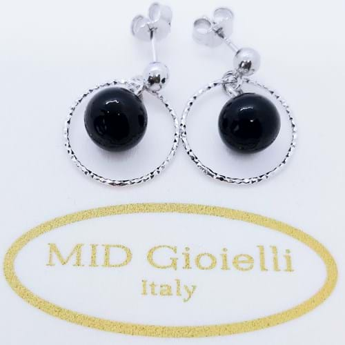 Orecchini Spring Anello nero