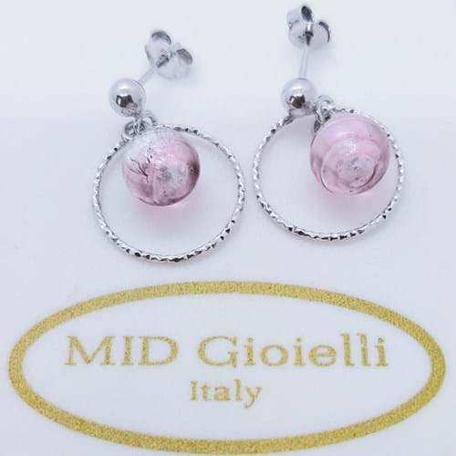 Orecchini Spring Anello rosa