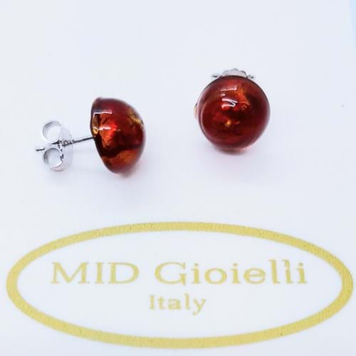 Orecchini Spring Cabochon rosso